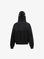 High Street Script Letter Print Zip-up Hoodie Jacket