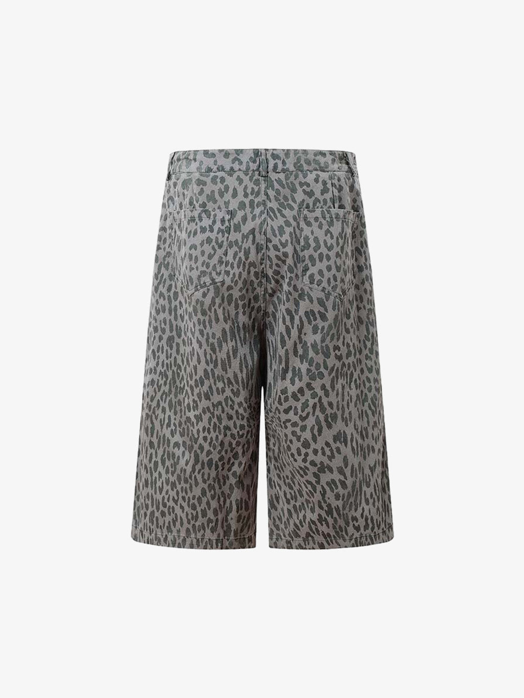 Leopard Print Wide Leg Jorts