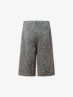 Leopard Print Wide Leg Jorts