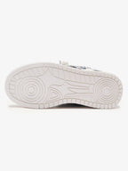 Street Distressed Denim Patchwork Sneakers