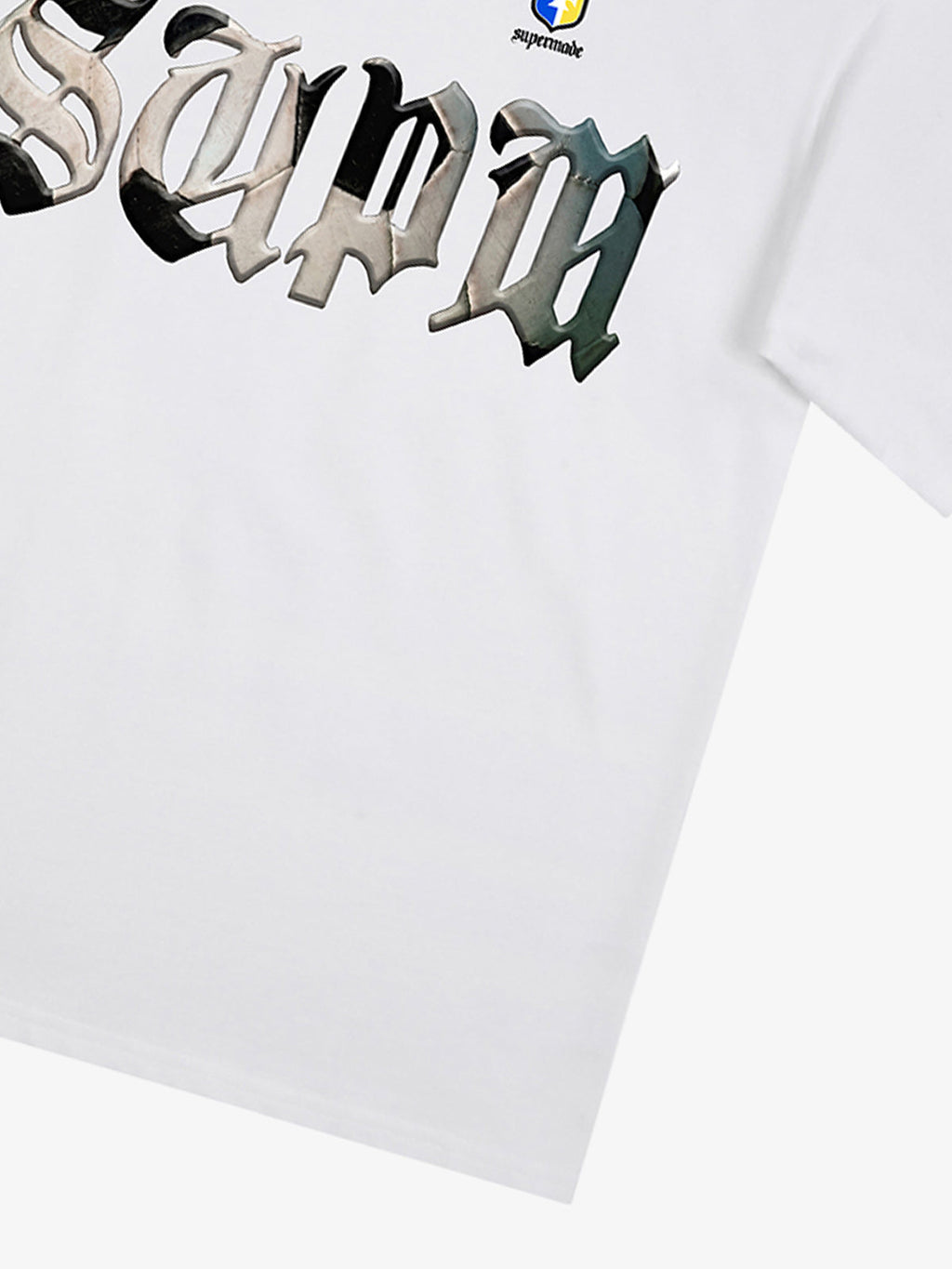 Gothic "SUPM" Soccer Graphic T-Shirt