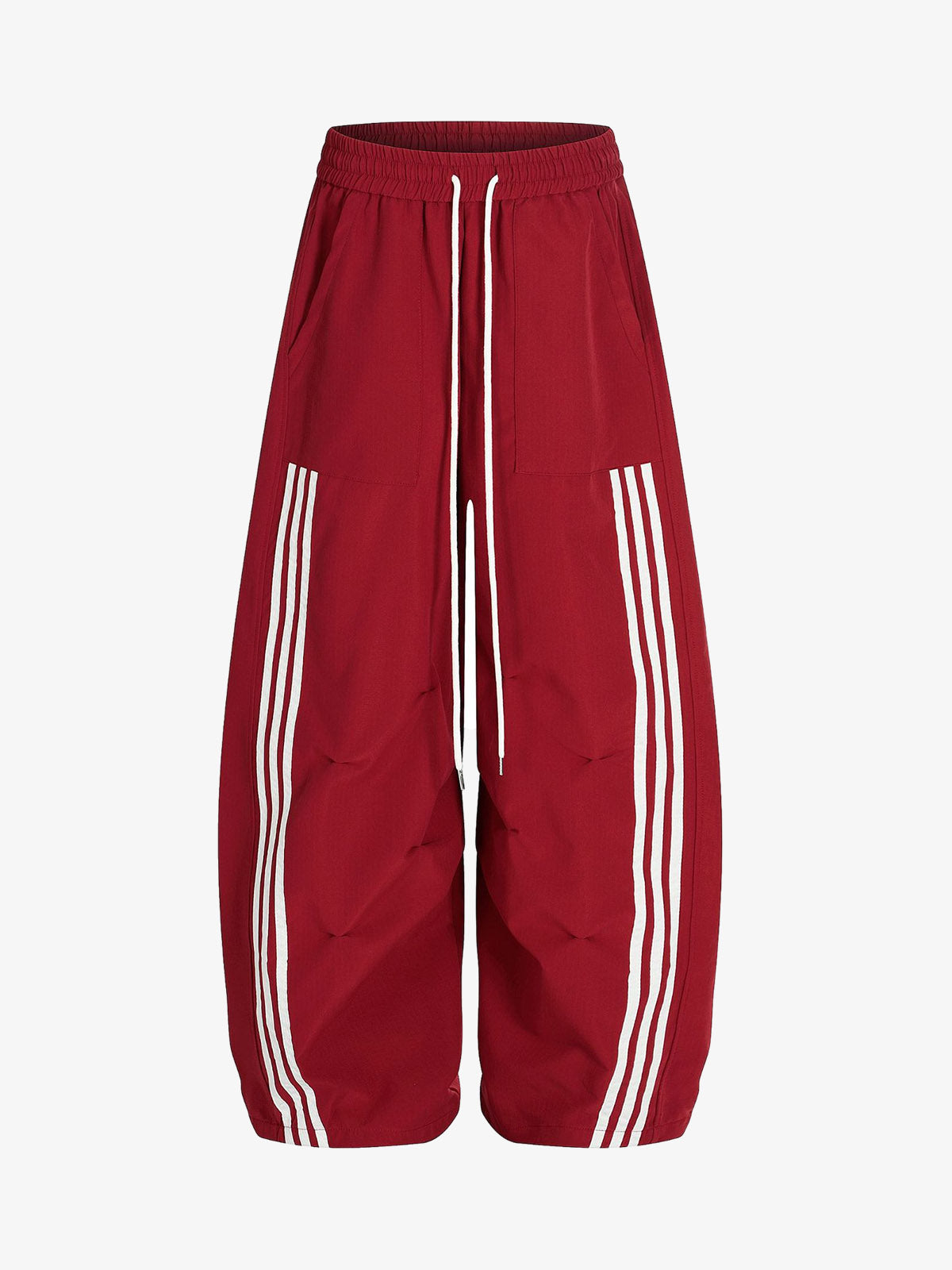 Striped Zip-Up Track Jacket and Wide-Leg Track Pants Set