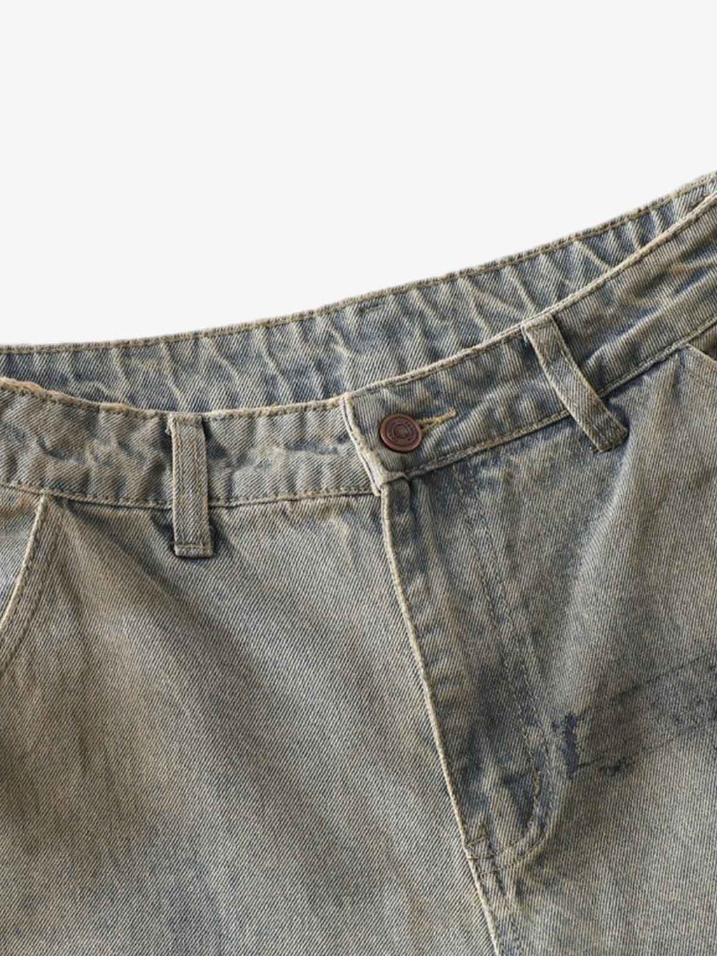 Dirty Wash Spray Dyed Barrel Jeans