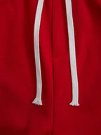 Gothic Letter Cross Embroidery Zip Up Hoodie and Sweatpants Set