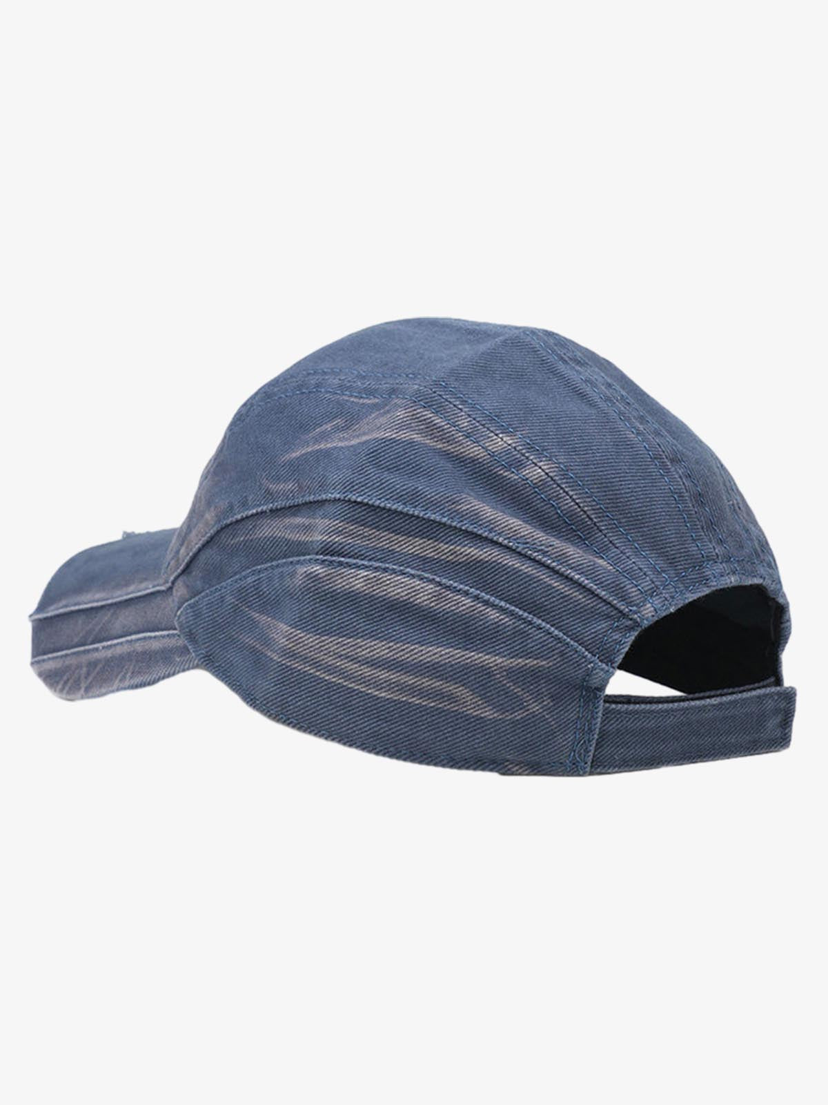 Washed Distressed Panel Baseball Cap