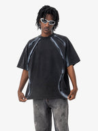 Retro Structured Panels T-Shirt