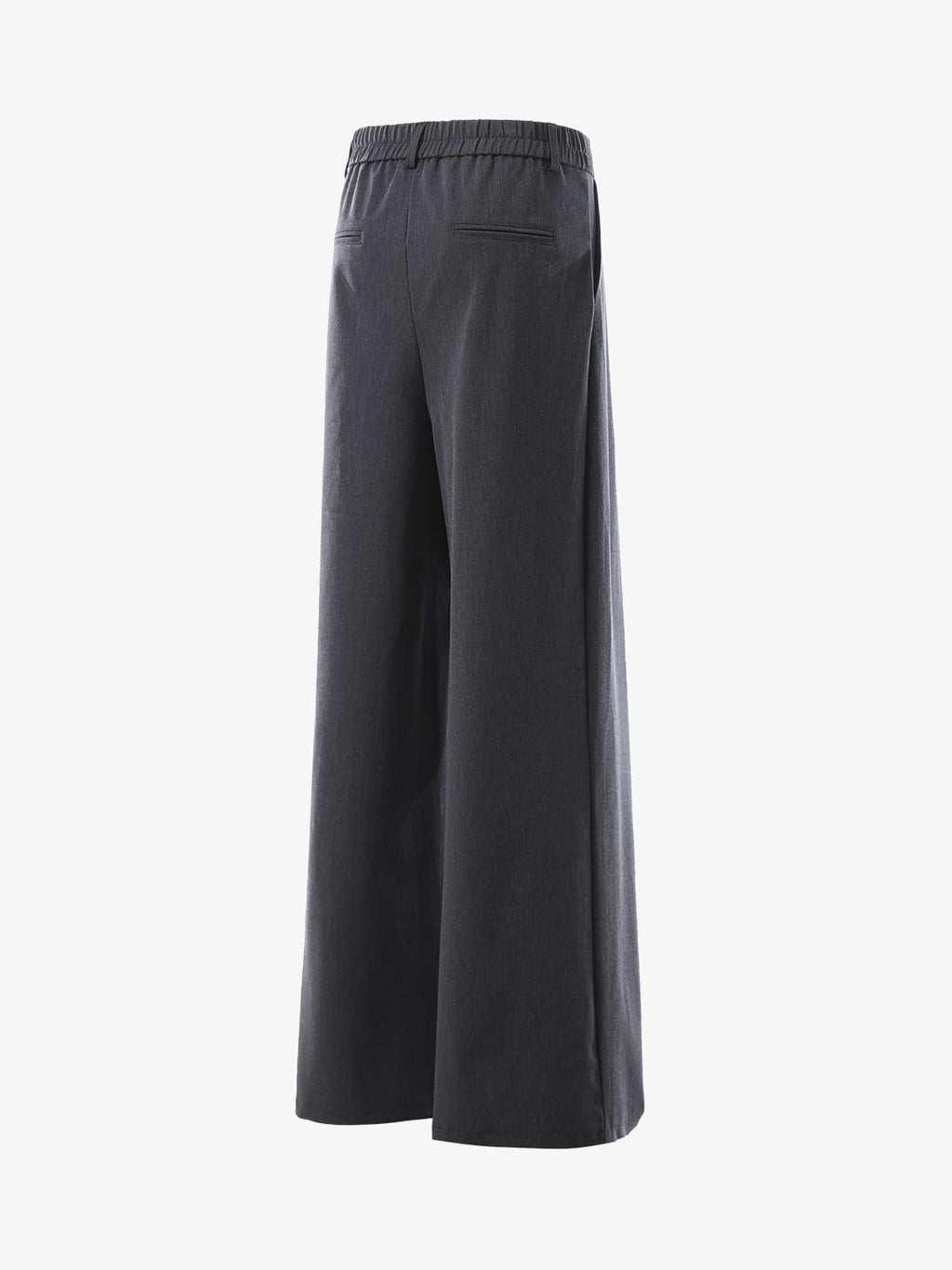Retro Asymmetric Waist Loose Wide-Leg Trousers
