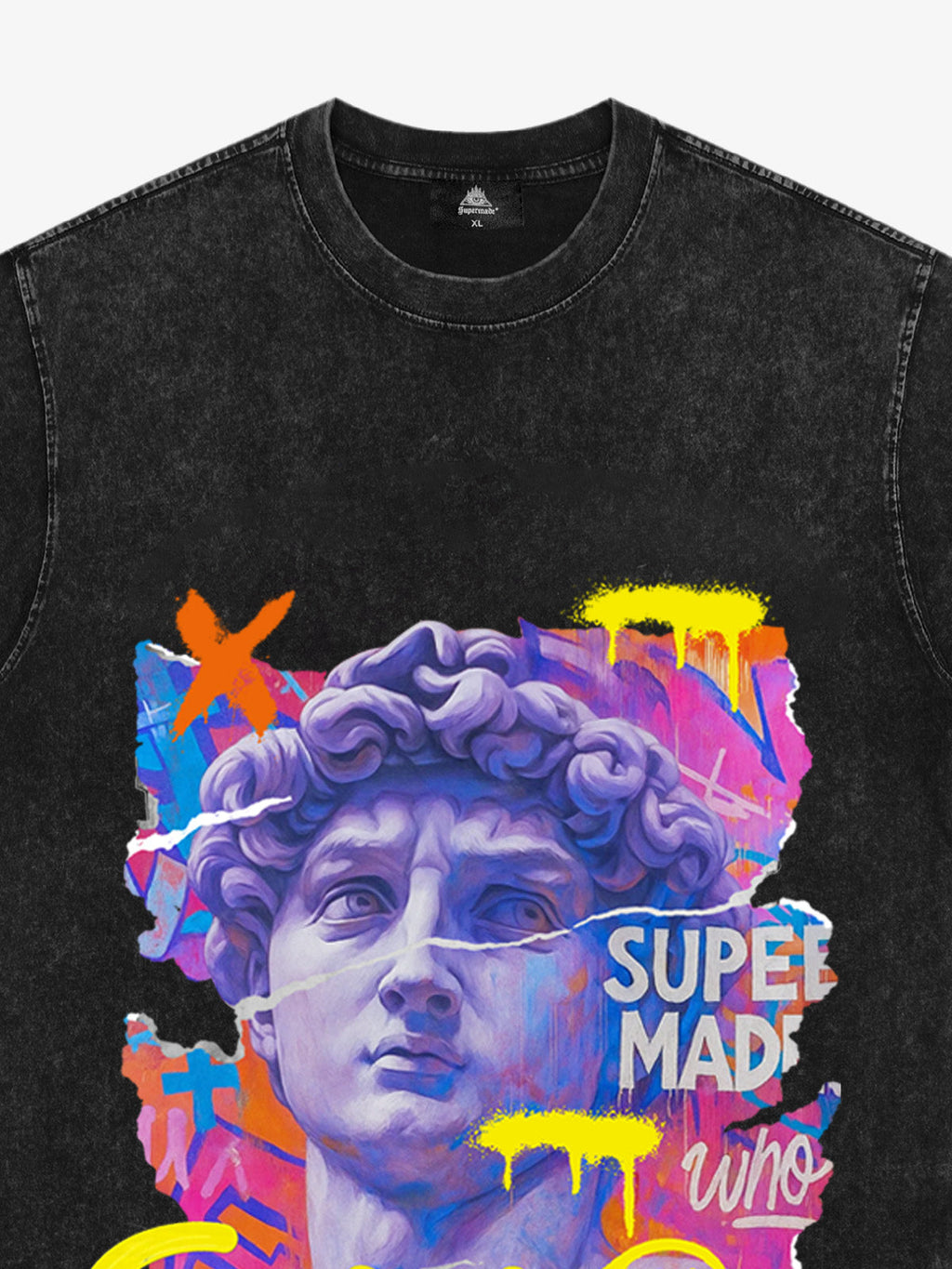 David Sculpture Vibrant Graffiti Art T-Shirt