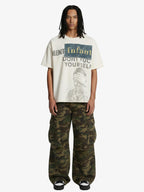 Statement Text Graphic Waffle T-Shirt