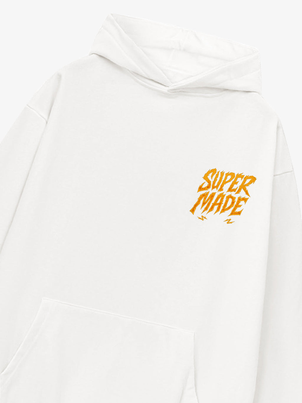 Distressed Graphic Bold Angel Wings Design Hoodie
