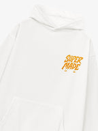 Distressed Graphic Bold Angel Wings Design Hoodie