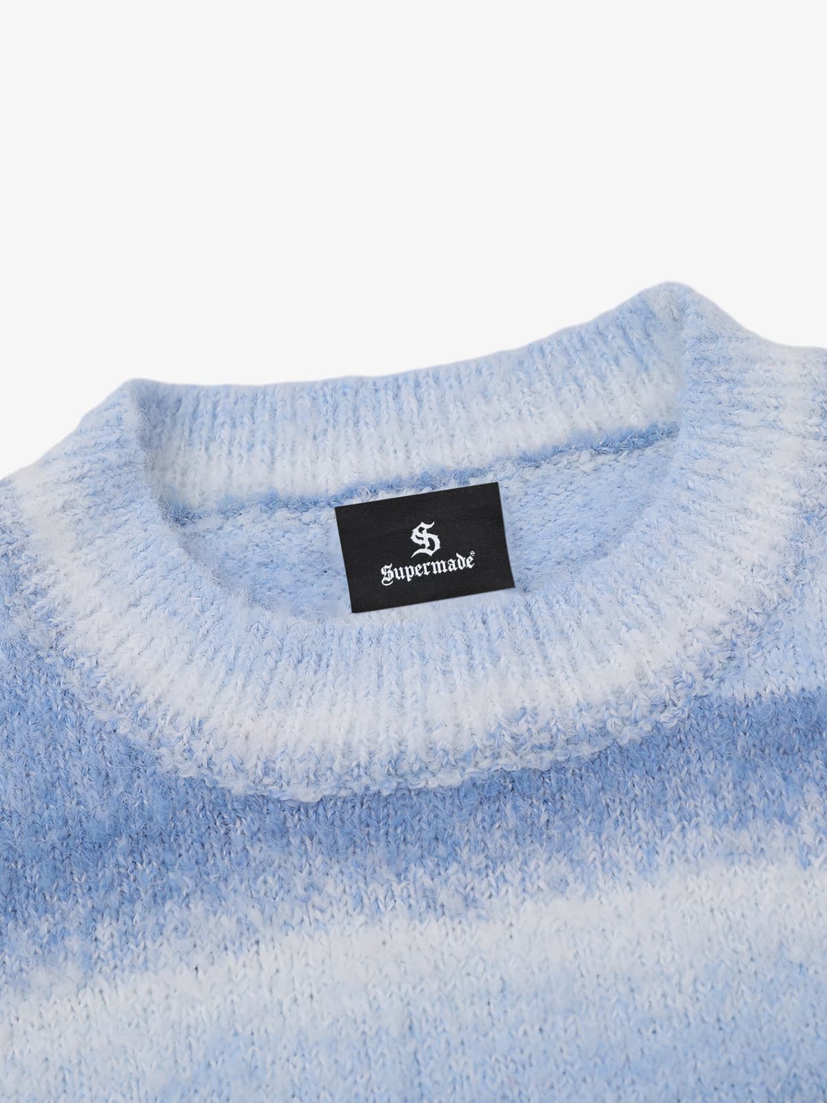 Retro Gradient Stripe Jacquard Sweater