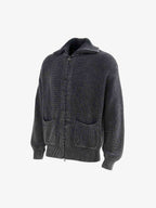 Vintage Chunky Zip Up Knit Jacket