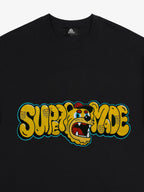 Street Graffiti Trendy Tiger Head Font T-Shirt