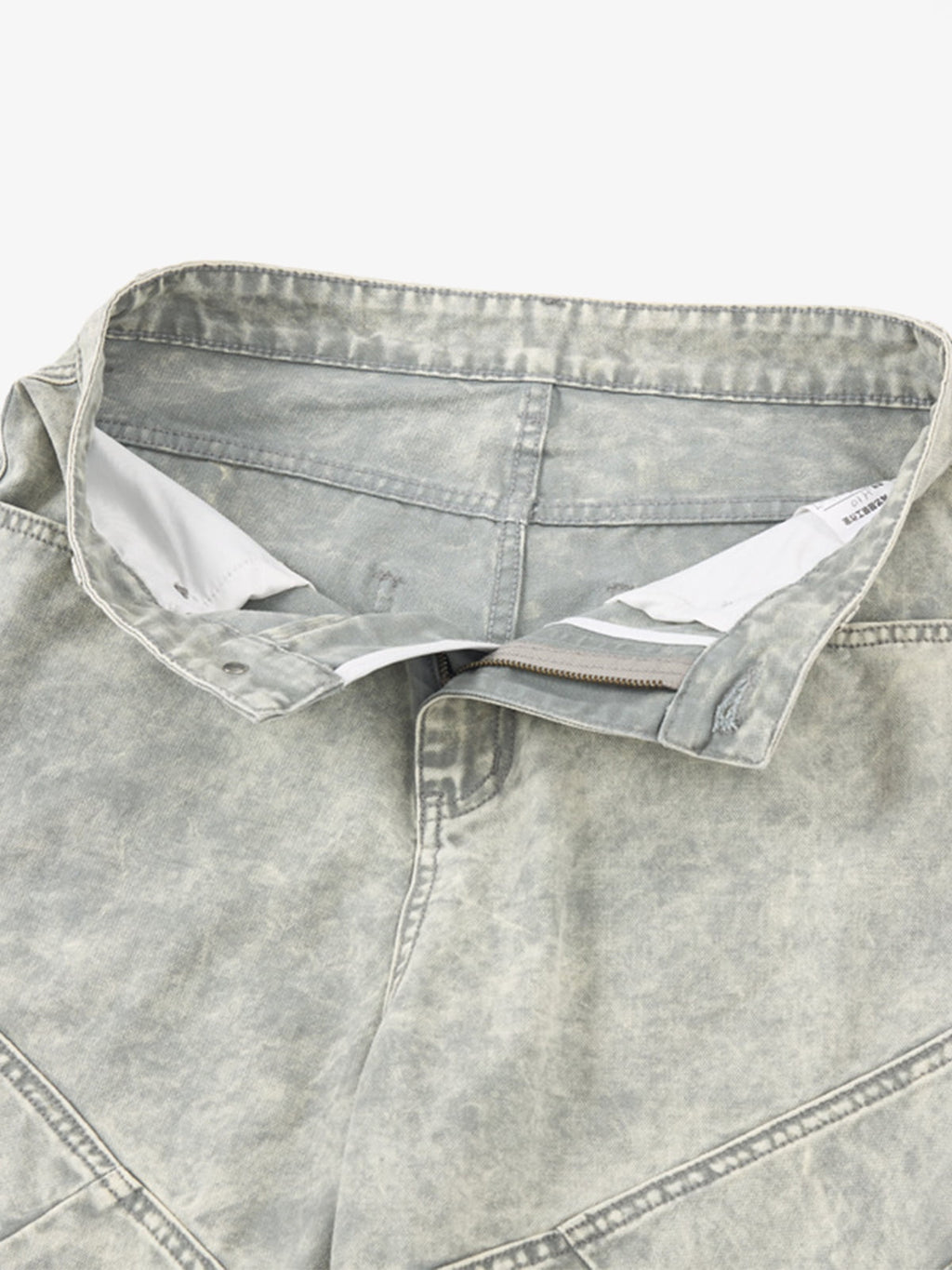 Vintage Washed Multi-Pocket Barrel Jeans