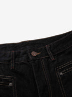 Dark Gothic Graphic Wide-Leg Jeans