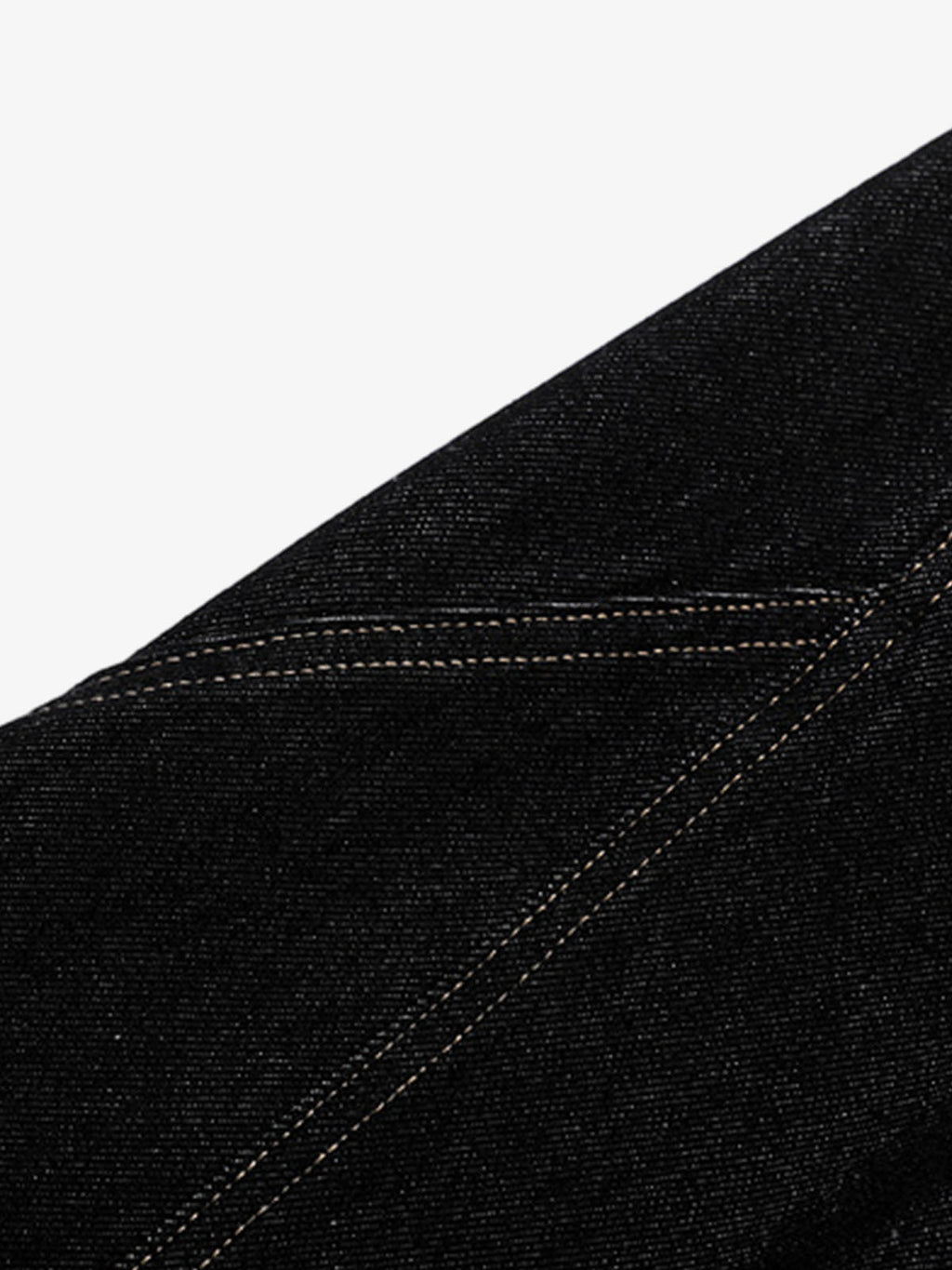 Reverse-Stitched Multi-Button Jeans
