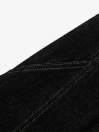 Reverse-Stitched Multi-Button Jeans