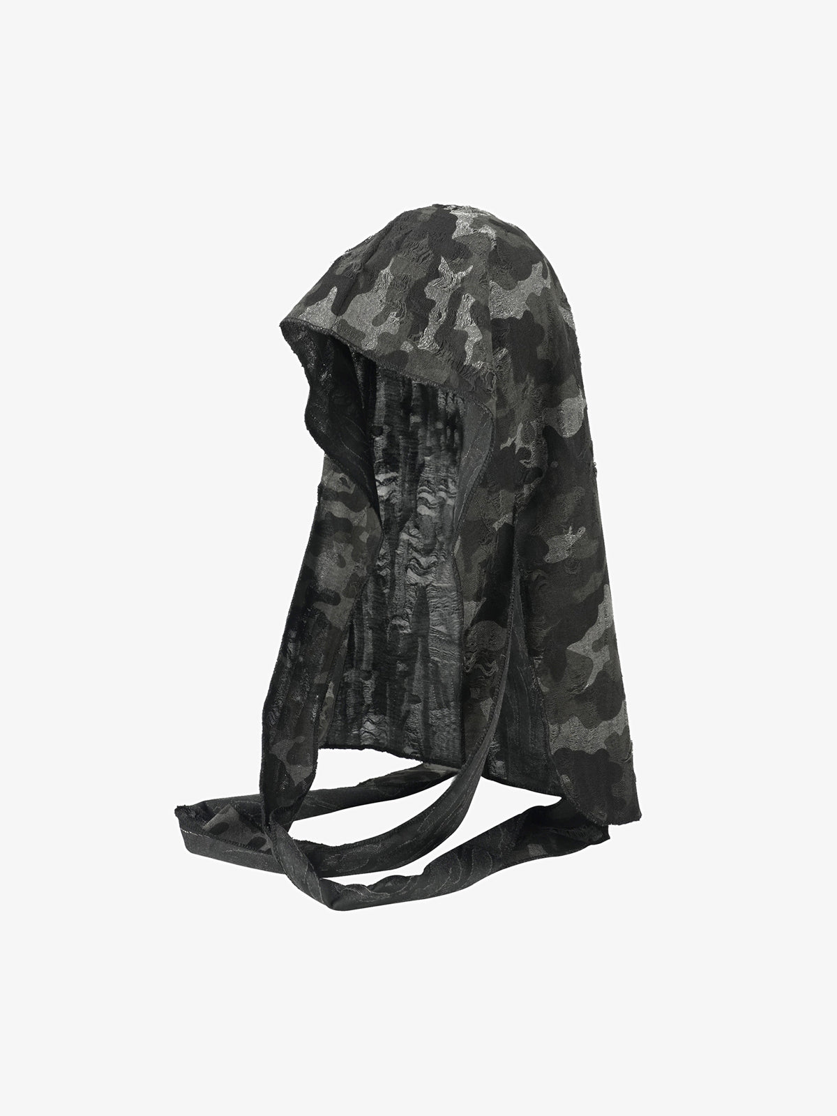 Dark Punk Camouflage Hooded Cape
