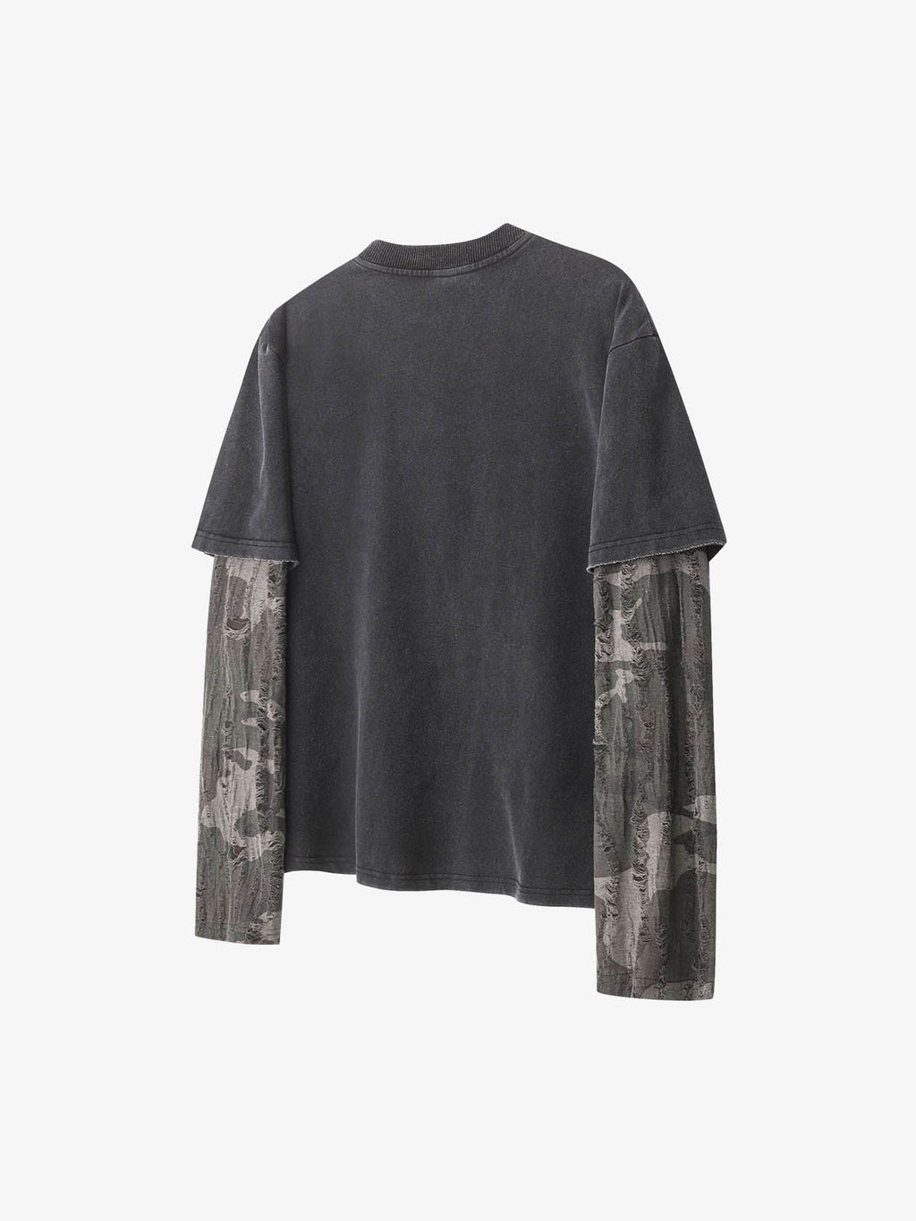Layered Leopard Horse Graphic Long Sleeve T-Shirt