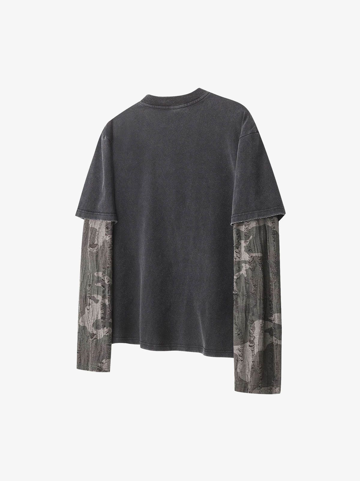 Layered Leopard Horse Graphic Long Sleeve T-Shirt