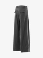 Pleated Drape Bootcut Suit Pants - 2588