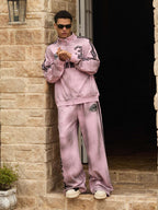 precipice Vintage Distressed NO.3 Stand Collar Tracksuit - 2591