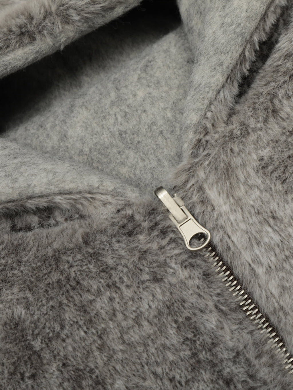 Retro Reversible Fleece Lined Zip-up Hooded Jacket
