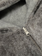 Retro Reversible Fleece Lined Zip-up Hooded Jacket