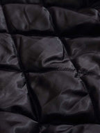 Retro Leopard Fur Collar Padded Bomber Jacket