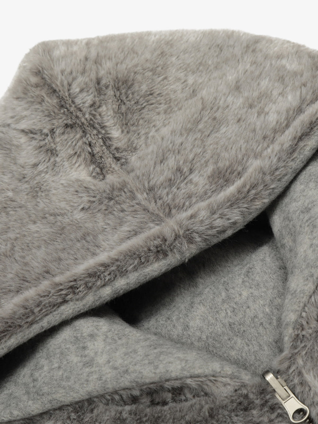 Retro Reversible Fleece Lined Zip-up Hooded Jacket