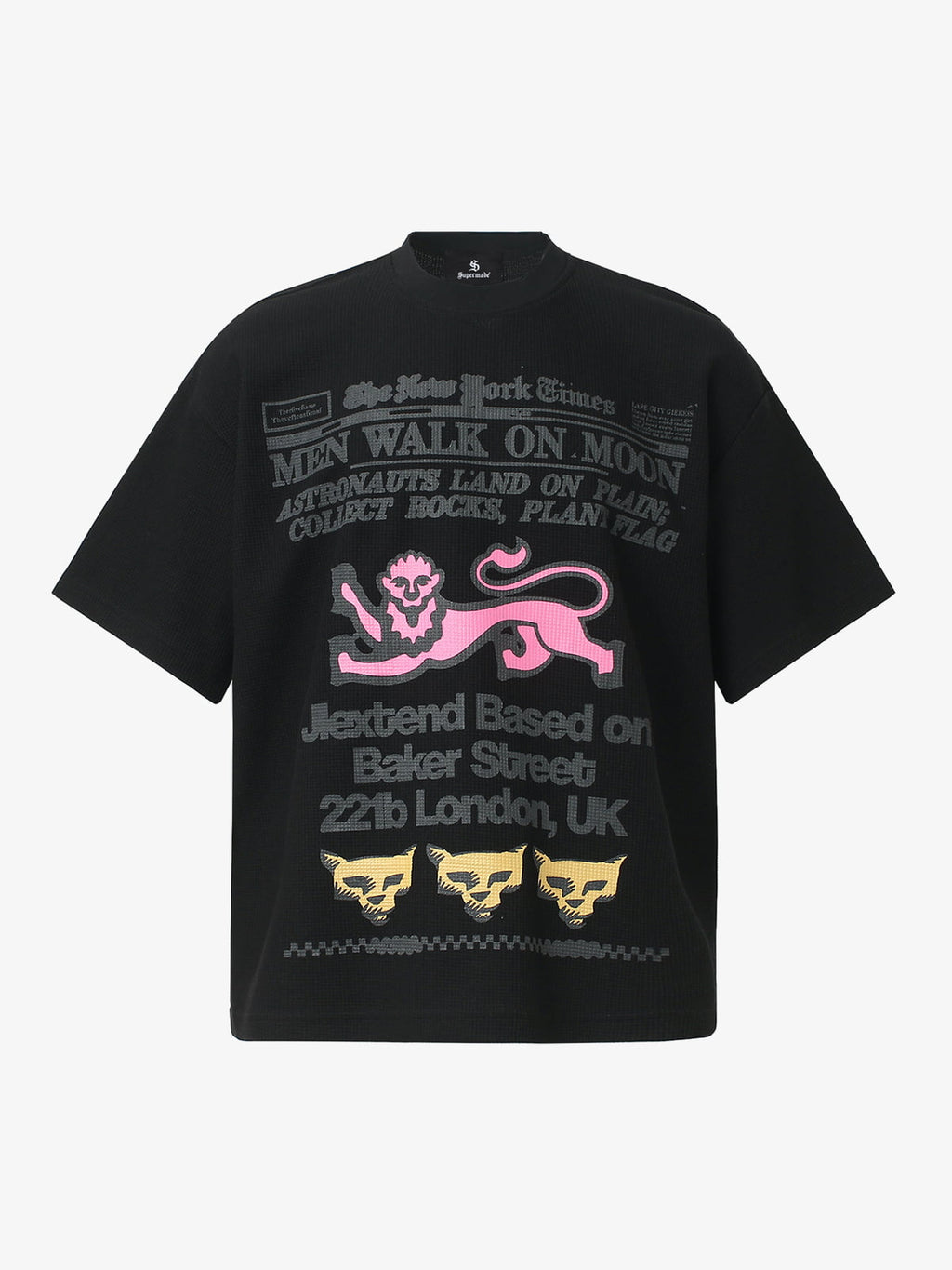 Waffle Knit Fun Graphic T-Shirt