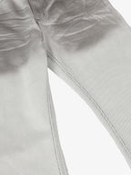 Retro Utility Dirty Wash Whisker Detail Flare Jeans