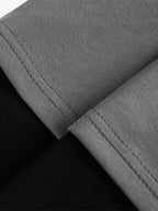Mock Neck Layered Long Sleeve T Shirt