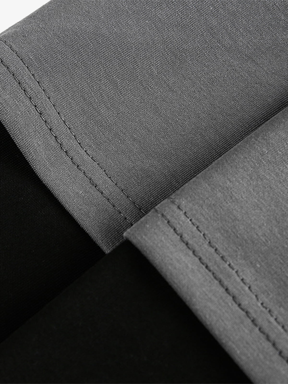 Mock Neck Layered Long Sleeve T Shirt
