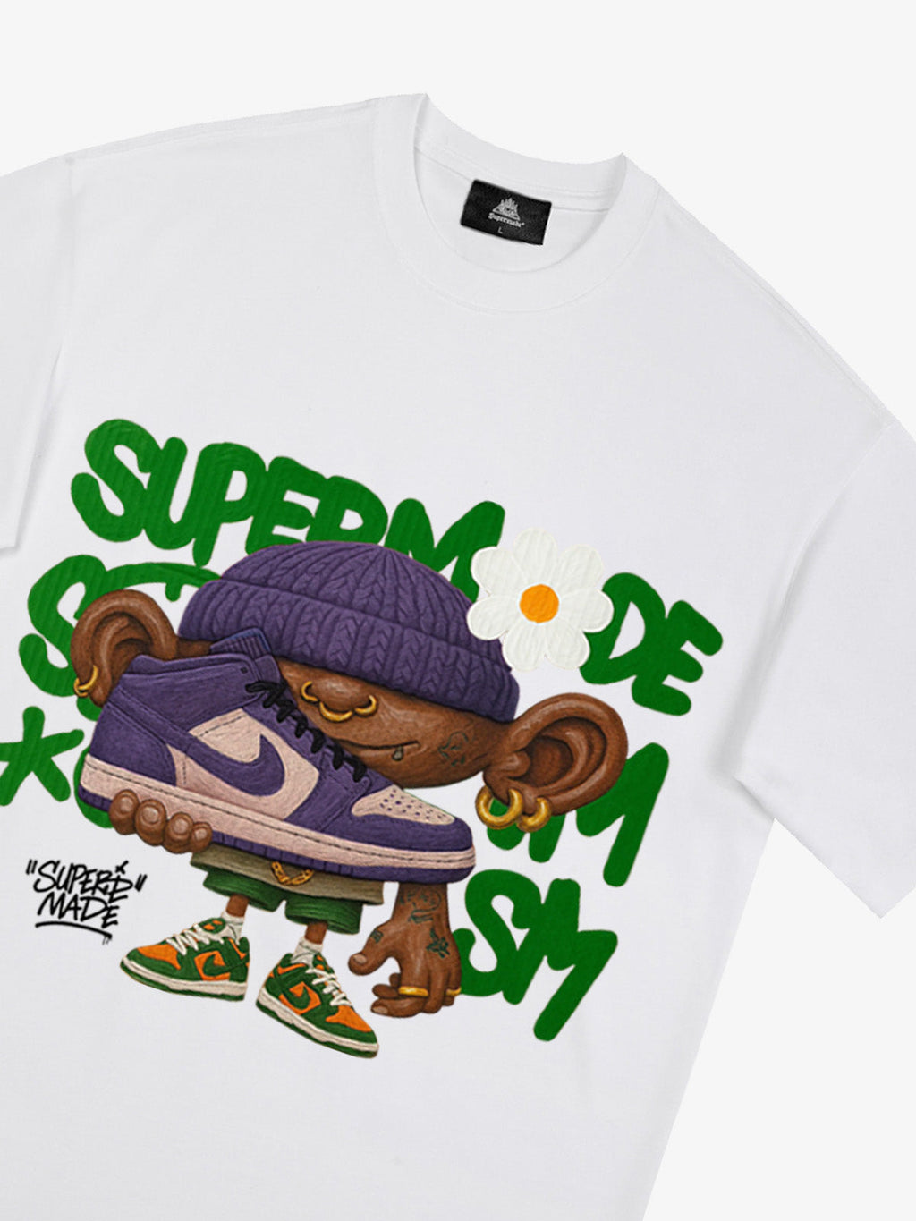 Street Cartoon Sneaker Graffiti Sneaker T-shirt