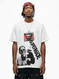 Skull Graphic Gothic Print T-Shirt