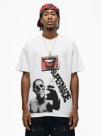 Skull Graphic Gothic Print T-Shirt