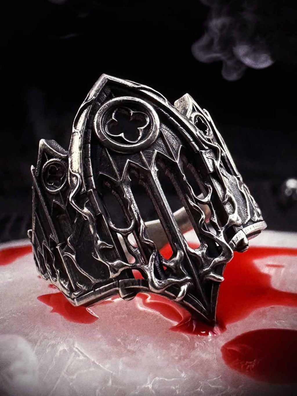 Gothic Armor Open Ring Adjustable