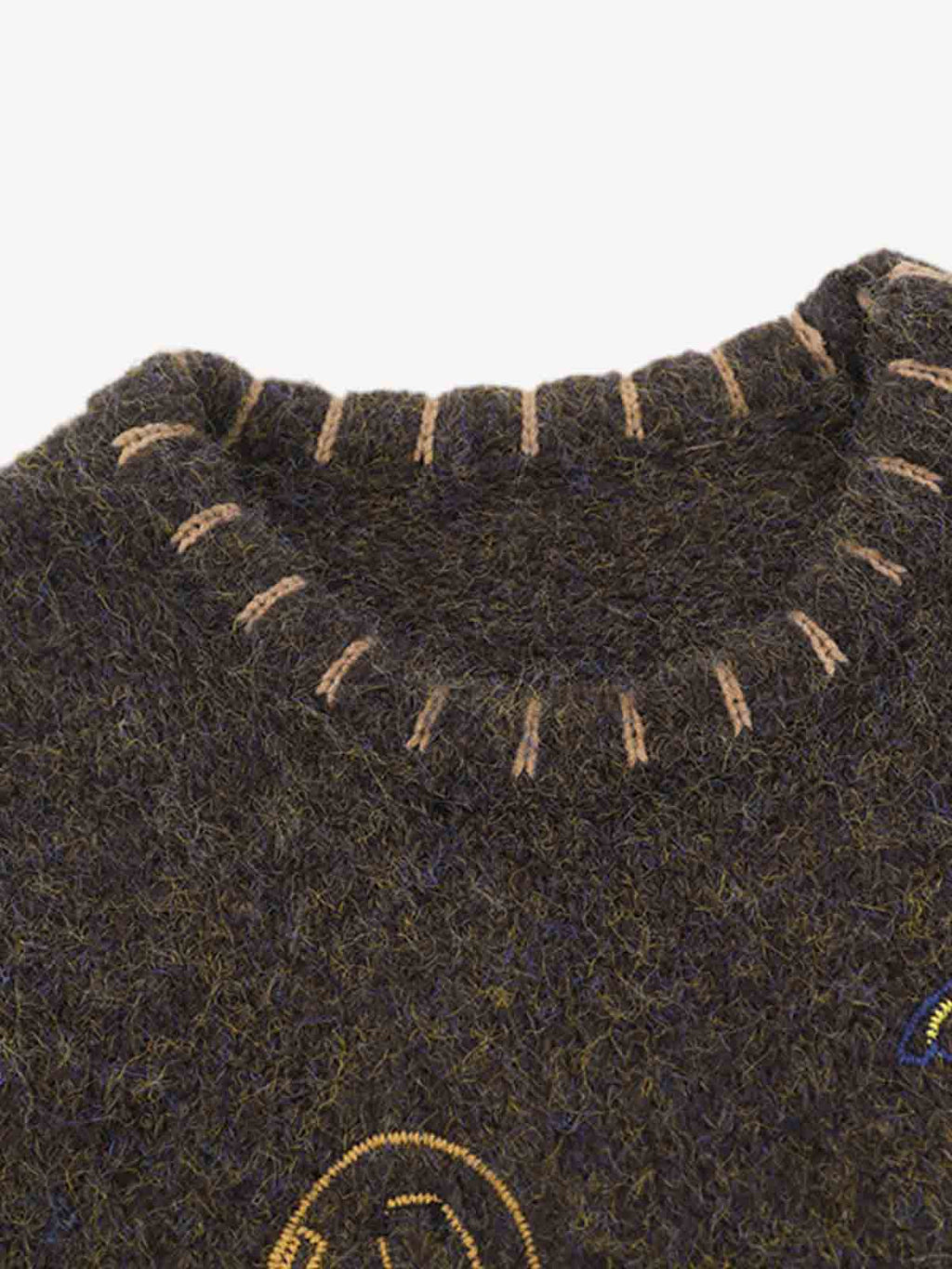 Vintage Embroidered Graphic Knit Sweater Vest
