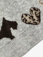 Leopard Heart & Dachshund Knit Beanie Hat