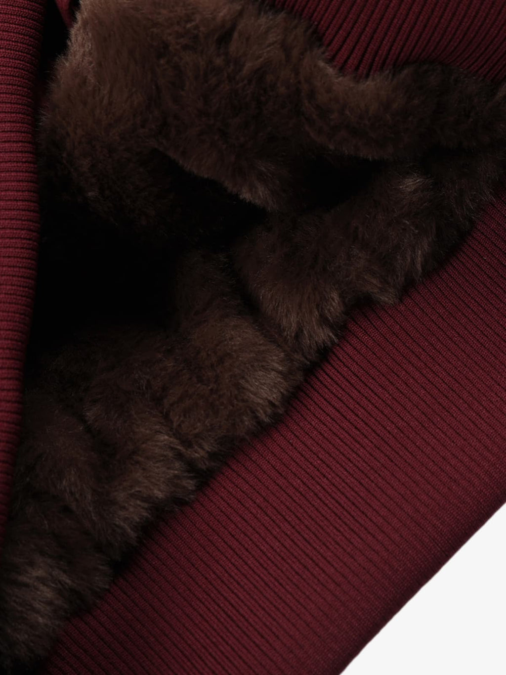 Retro Suede Faux Fur Collar Fleece Lined Bomber Jacket