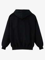 Gothic Letter Cross Embroidery Zip Up Hoodie and Sweatpants Set