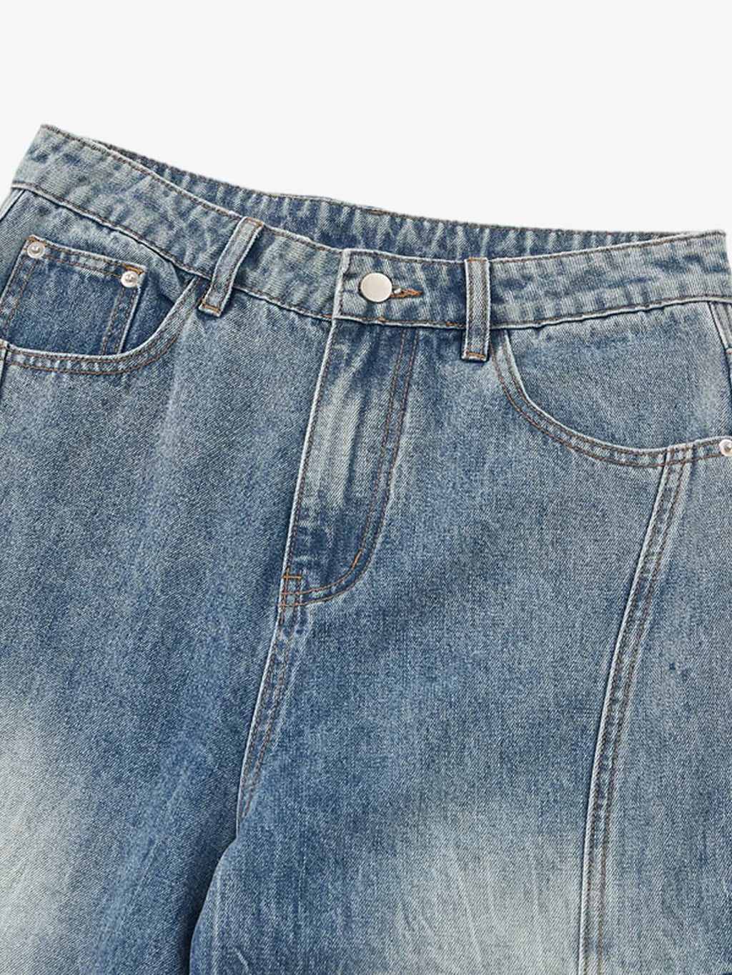Vintage Cargo Pocket Washed Barrel Jeans