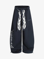 High Street Flame Print Baggy Sweatpants