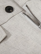 Tie Detail Relaxed Fit Draped Suit Pants