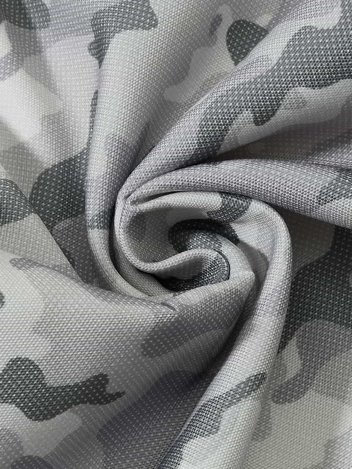 Double Waistband Elastic Waist Camo Side Panel Wide Leg Pants