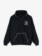 precipice Pearl Embellished Zip Up Set - 2596