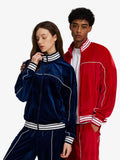 Velour Piping Panel Track Jacket