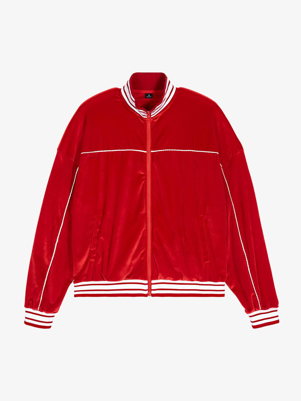 Velour Piping Panel Track Jacket